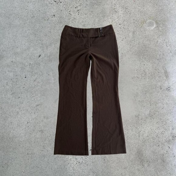 Vintage brown low rise flared pants - Picture 1 of 6